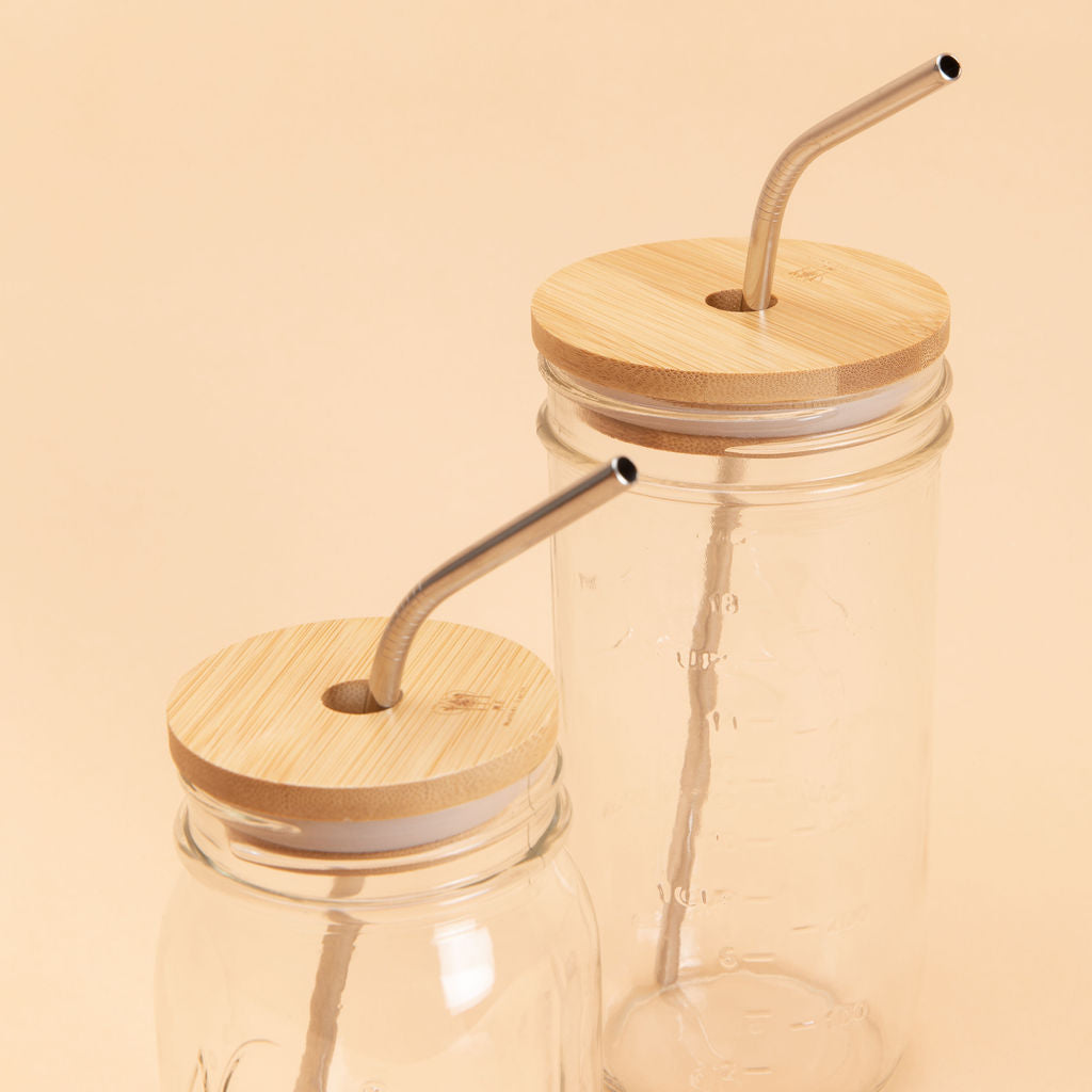 Bamboo Mason Jar Straw Lid – Protea Zero Waste